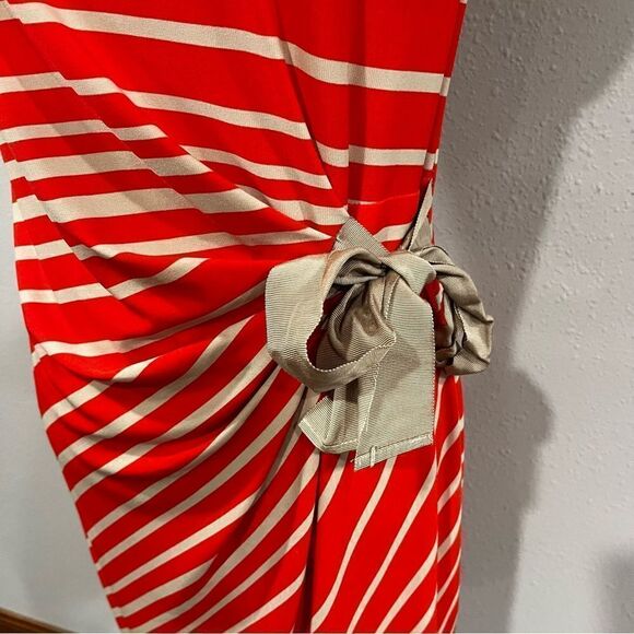 Short sleeve striped midi dress - Picture 7 of 13